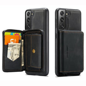 For Samsung Galaxy S22 5G JEEHOOD Magnetic Zipper Horizontal Flip Phone Leather Case(Black) Eurekaonline