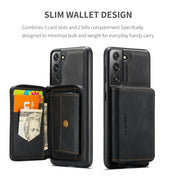 For Samsung Galaxy S22 5G JEEHOOD Magnetic Zipper Horizontal Flip Phone Leather Case(Black) Eurekaonline