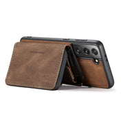 For Samsung Galaxy S22 5G JEEHOOD Magnetic Zipper Horizontal Flip Phone Leather Case(Brown) Eurekaonline