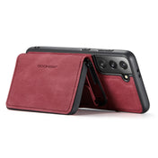 For Samsung Galaxy S22 5G JEEHOOD Magnetic Zipper Horizontal Flip Phone Leather Case(Red) Eurekaonline