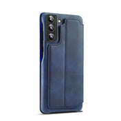 For Samsung Galaxy S22 5G LC.IMEEKE Hon Ancient Series Horizontal Flip Leather Phone Case(Blue) Eurekaonline