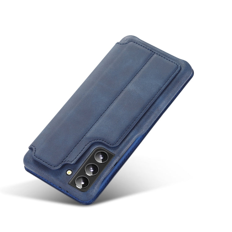 For Samsung Galaxy S22 5G LC.IMEEKE Hon Ancient Series Horizontal Flip Leather Phone Case(Blue) Eurekaonline