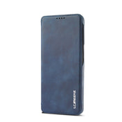 For Samsung Galaxy S22 5G LC.IMEEKE Hon Ancient Series Horizontal Flip Leather Phone Case(Blue) Eurekaonline