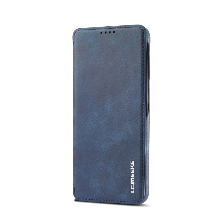 For Samsung Galaxy S22 5G LC.IMEEKE Hon Ancient Series Horizontal Flip Leather Phone Case(Blue) Eurekaonline