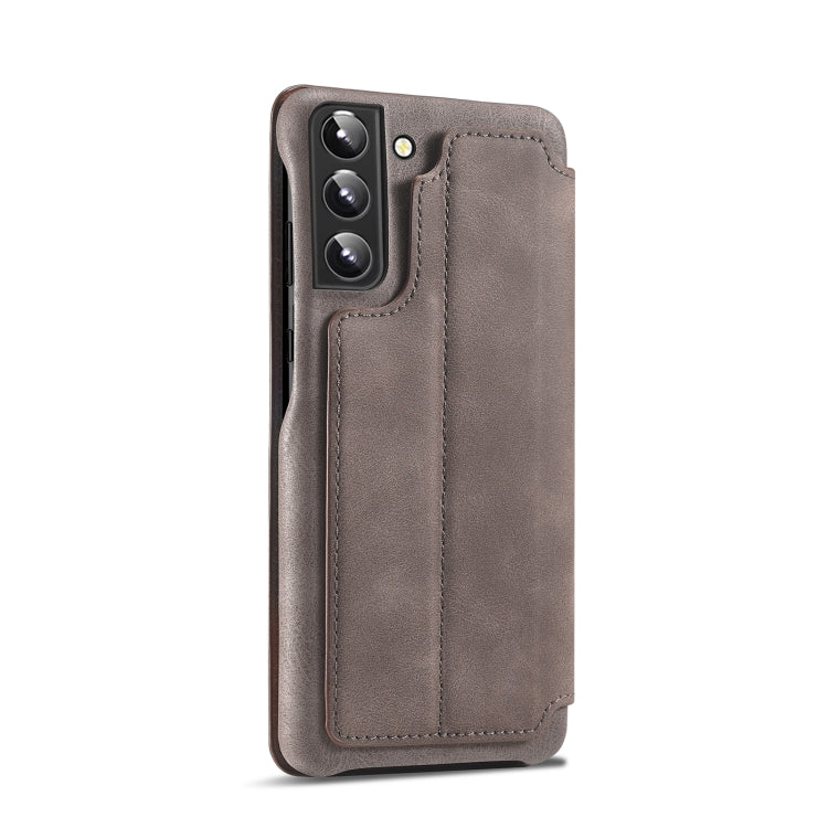 For Samsung Galaxy S22+ 5G LC.IMEEKE Hon Ancient Series Horizontal Flip Leather Phone Case(Coffee) Eurekaonline