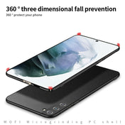 For Samsung Galaxy S22 5G MOFI Fandun Series Frosted Ultra-thin PC Hard Phone Case(Black) Eurekaonline