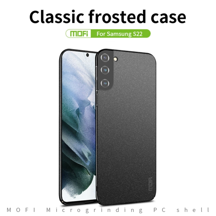 For Samsung Galaxy S22 5G MOFI Fandun Series Frosted Ultra-thin PC Hard Phone Case(Green) Eurekaonline