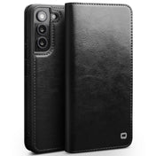 For Samsung Galaxy S22+ 5G QIALINO Genuine Leather Phone Case(Black) Eurekaonline
