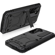 For Samsung Galaxy S22 5G R-JUST Metal + Silicone Holder Phone Case(Black) Eurekaonline