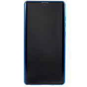 For Samsung Galaxy S22 Ultra 5G Anti-peeping Magnetic Double-sided Tempered Glass Phone Case(Blue) Eurekaonline