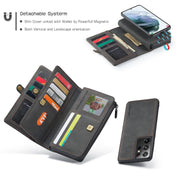 For Samsung Galaxy S22 Ultra 5G CaseMe 018 Detachable Multi-functional Leather Phone Case(Black) Eurekaonline