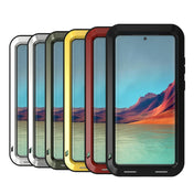 For Samsung Galaxy S22 Ultra 5G LOVE MEI Metal Shockproof Waterproof Dustproof Protective Phone Case(Black) Eurekaonline