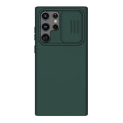 For Samsung Galaxy S22 Ultra 5G NILLKIN CamShield Liquid Silicone + PC Phone Case(Green) Eurekaonline