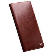For Samsung Galaxy S22 Ultra 5G QIALINO Genuine Leather Phone Case(Brown) Eurekaonline
