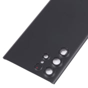 For Samsung Galaxy S22 Ultra 5G SM-S908B Battery Back Cover with Camera Lens Cover (Black) Eurekaonline