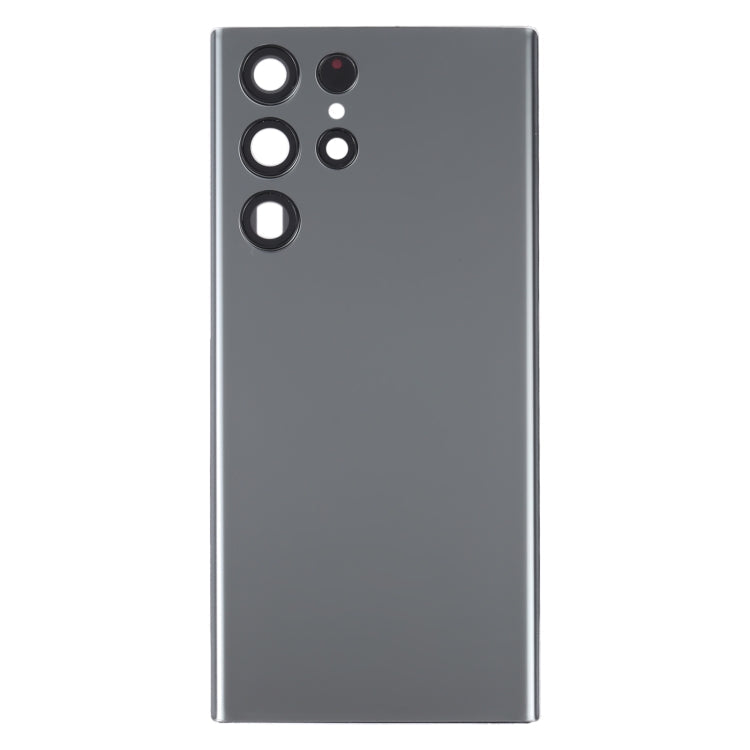 For Samsung Galaxy S22 Ultra 5G SM-S908B Battery Back Cover with Camera Lens Cover (Grey) Eurekaonline