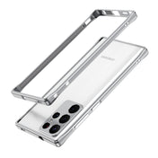 For Samsung Galaxy S22 Ultra Aurora Series Lens Protector + Metal Frame Protective Phone Case(Silver) Eurekaonline