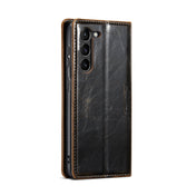 For Samsung Galaxy S23 5G CaseMe 003 Crazy Horse Texture Leather Phone Case(Coffee) Eurekaonline