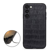 For Samsung Galaxy S23+ 5G Crocodile Texture Genuine Leather Phone Case(Black) Eurekaonline