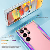 For Samsung Galaxy S23 5G Defender Metal Clear PC Soft TPU Phone Case(Colorful) Eurekaonline