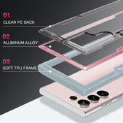 For Samsung Galaxy S23+ 5G Defender Metal Clear PC Soft TPU Phone Case(Rose Gold) Eurekaonline