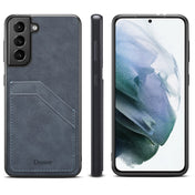 For Samsung Galaxy S23 5G Denior PU Dual Card Slot Phone Case(Grey) Eurekaonline