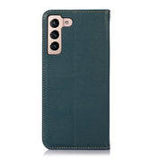 For Samsung Galaxy S23 5G KHAZNEH Nappa Top Layer Cowhide Leather Phone Case(Green) Eurekaonline