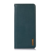 For Samsung Galaxy S23+ 5G KHAZNEH Nappa Top Layer Cowhide Leather Phone Case(Green) Eurekaonline