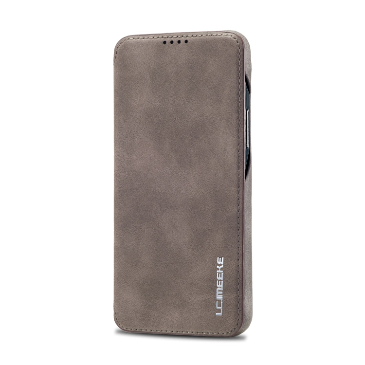 For Samsung Galaxy S23 5G LC.IMEEKE Hon Ancient Series Flip Leather Phone Case(Coffee) Eurekaonline