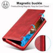 For Samsung Galaxy S23+ 5G LC.IMEEKE LC-001 Color Matching Frosted Leather Phone Case(Red) Eurekaonline