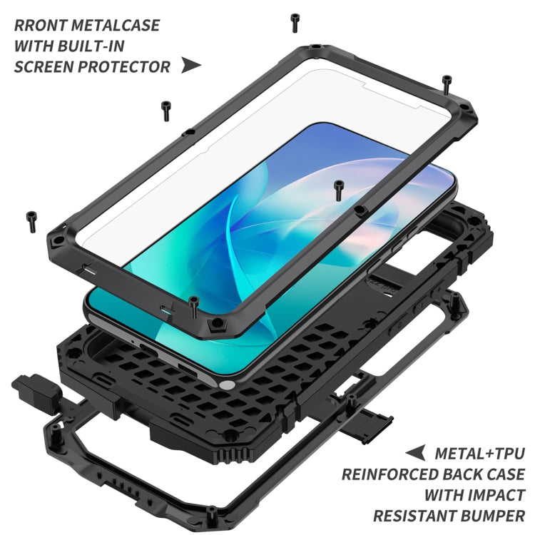 For Samsung Galaxy S23 5G R-JUST Waterproof Dustproof Shockproof Phone Case(Black) Eurekaonline