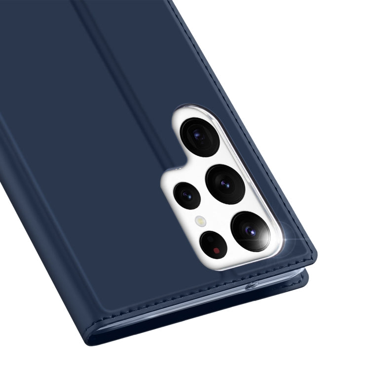 For Samsung Galaxy S23 Ultra 5G DUX DUCIS Skin Pro Series Flip Leather Phone Case(Blue) Eurekaonline