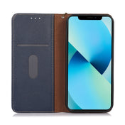 For Samsung Galaxy S23 Ultra 5G KHAZNEH Nappa Top Layer Cowhide Leather Phone Case(Blue) Eurekaonline