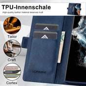 For Samsung Galaxy S23 Ultra 5G LC.IMEEKE RFID Anti-theft Leather Phone Case(Blue) Eurekaonline