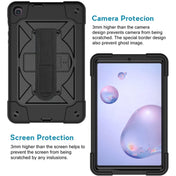 For Samsung Galaxy Tab A 8.4 T307 Contrast Color Robot Silicone + PC Tablet Case(Black) Eurekaonline