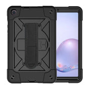 For Samsung Galaxy Tab A 8.4 T307 Contrast Color Robot Silicone + PC Tablet Case(Black) Eurekaonline