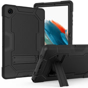 For Samsung Galaxy Tab A8 10.5 2021 X200 Contrast Color Robot Silicone + PC Tablet Case(Black) Eurekaonline