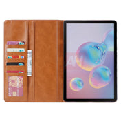 For Samsung Galaxy Tab S7 FE Knead Skin Texture Horizontal Flip Leather Case with Photo Frame & Holder & Card Slots & Wallet(Black) Eurekaonline