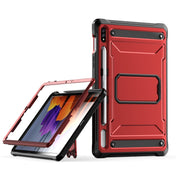 For Samsung Galaxy Tab S7/S8 Explorer PC + TPU Tablet Protective Case with Pen Slot(Red) Eurekaonline