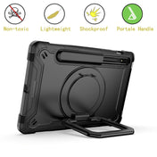 For Samsung Galaxy Tab S7 / S8 Silicone + PC Bracelet Holder Tablet Case(Black) Eurekaonline