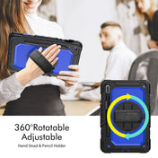 For Samsung Galaxy Tab S8 11 inch SM-X700 Silicone + PC Tablet Case(Black+Dark Blue) Eurekaonline