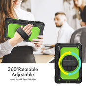 For Samsung Galaxy Tab S8 11 inch SM-X700 Silicone + PC Tablet Case(Black+Yellow Green) Eurekaonline