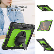 For Samsung Galaxy Tab S8 11 inch SM-X700 Silicone + PC Tablet Case(Black+Yellow Green) Eurekaonline