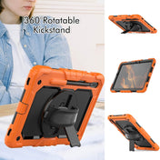 For Samsung Galaxy Tab S8 11 inch SM-X700 Silicone + PC Tablet Case(Orange+Black) Eurekaonline