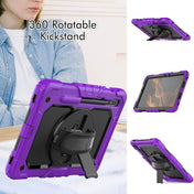 For Samsung Galaxy Tab S8 11 inch SM-X700 Silicone + PC Tablet Case(Purple+Black) Eurekaonline