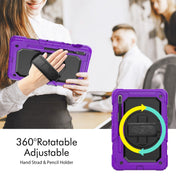 For Samsung Galaxy Tab S8 11 inch SM-X700 Silicone + PC Tablet Case(Purple+Black) Eurekaonline