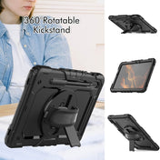 For Samsung Galaxy Tab S8 11 inch SM-X700 Silicone + PC Tablet Case with Shoulder Strap(Black) Eurekaonline