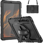 For Samsung Galaxy Tab S8+ 12.4 inch SM-X800 Silicone + PC Tablet Case(Black) Eurekaonline