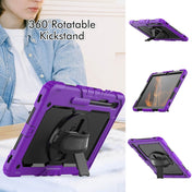 For Samsung Galaxy Tab S8+ 12.4 inch SM-X800 Silicone + PC Tablet Case(Purple+Black) Eurekaonline