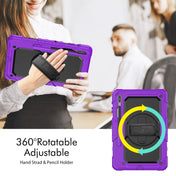 For Samsung Galaxy Tab S8+ 12.4 inch SM-X800 Silicone + PC Tablet Case(Purple+Black) Eurekaonline